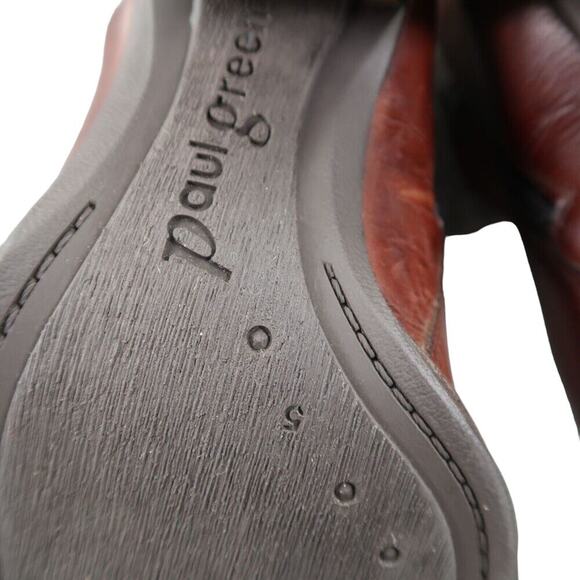 Paul Green Shoes Womens 7.5 Booties Stella Stacked Heel Fashion Leather Classic - Picture 14 of 16